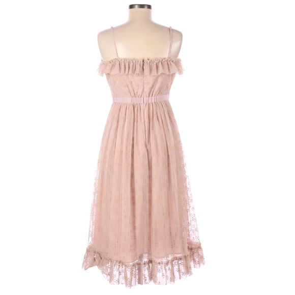 Blush Pink Romantic J. Crew Midi Dress - Picture 3 of 3